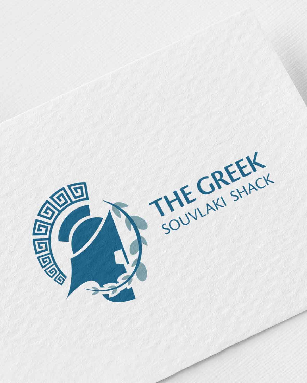A mockup of the logo on cardstock.