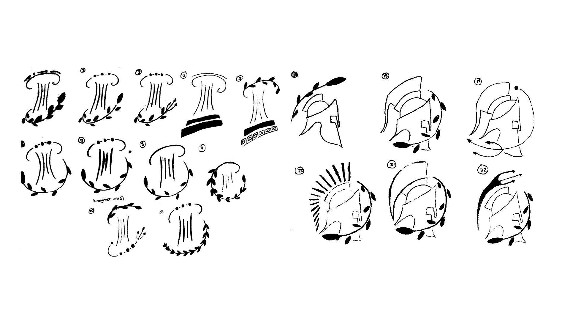 A sketch of the first and second concept side by side.
