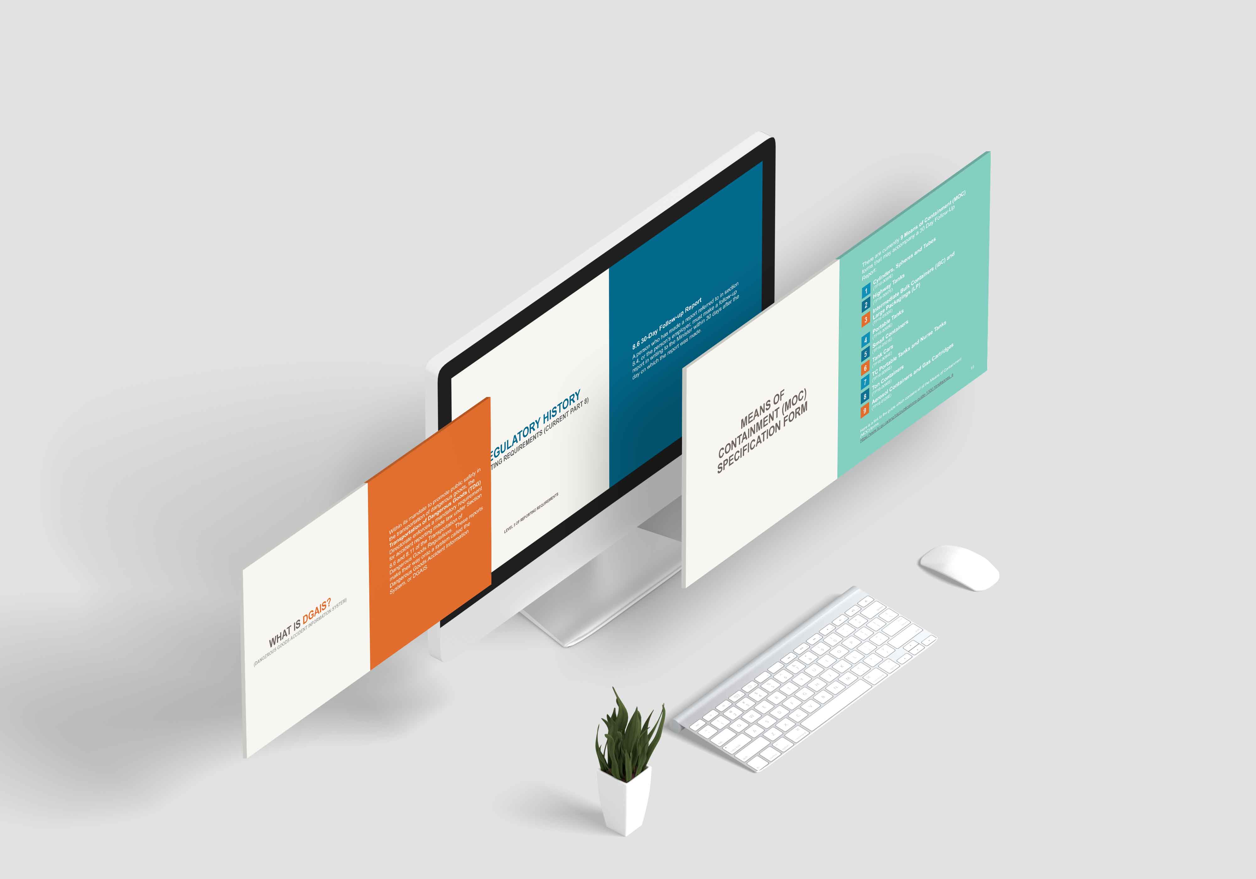 A mockup of 3 PowerPoint slides on desktop view.